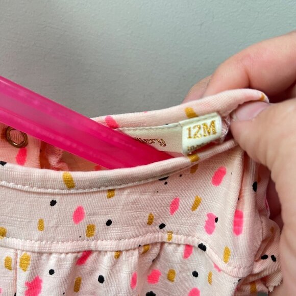 Soft Gallery Flutter Sleeve Pebble‎ Print Romper- Size 12M - Picture 3 of 5